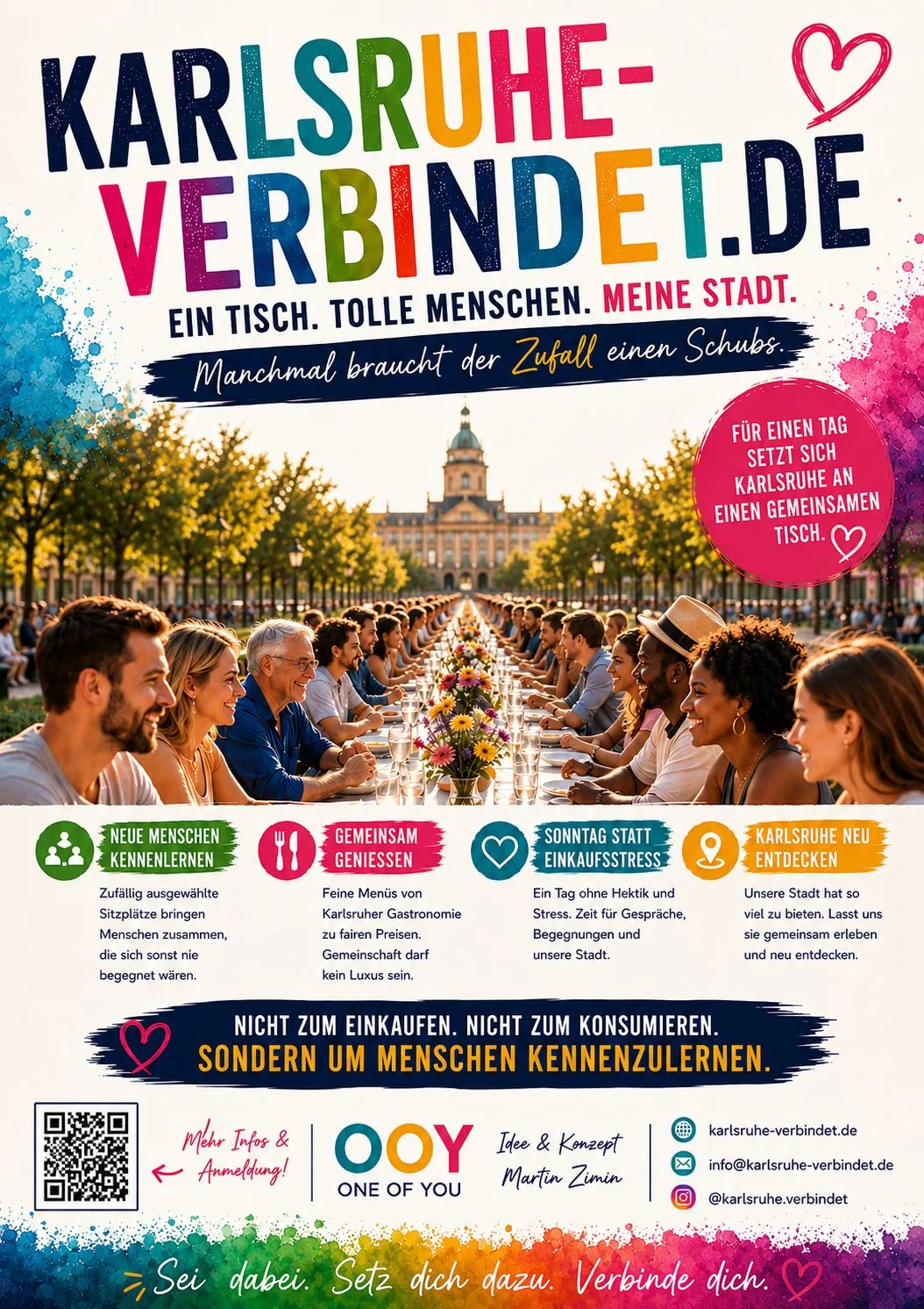 Die längste Tafel Karlsruhes